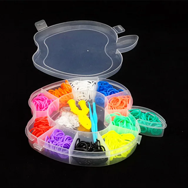 1500 pieces of rubber loom with children's gifts for girls elastic band woven lace bracelet toy 10 color box set of DIY material 5
