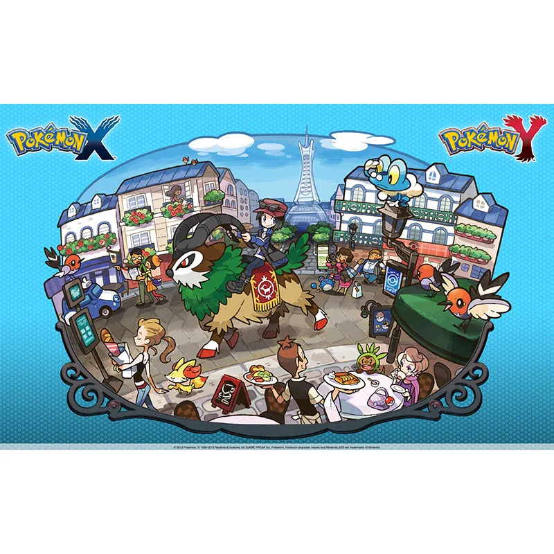 

Takara Tomy Pokemon Playmat XY Series Card Game Mat PTCG Acessories TCG Board Game Pad for Children