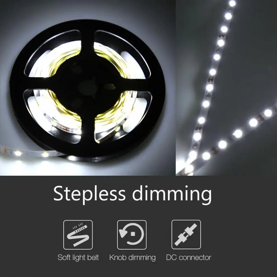 

AC 110-240V 13ft/4M LED Light Strip DIY 240 LEDs Makeup Dressing Table Mirror Lights Kit Flexible Light Strip Big Promotion