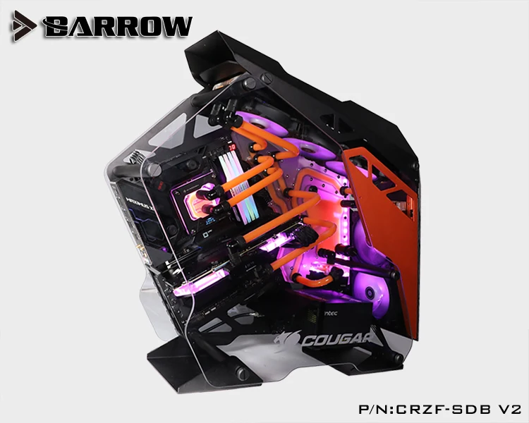 70% OFF  Barrow Acrylic Board as Water Channel use for Cooler COUGAR Conqueror Computer Case use Both CPU an