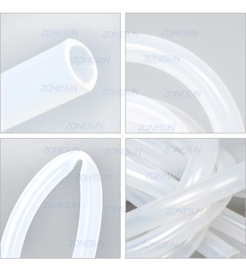 ZONESUN длина 2 м внутренний диаметр 7 мм круглое соединение для труб для наполнения машины пластиковые трубы для электрической разливочной машины