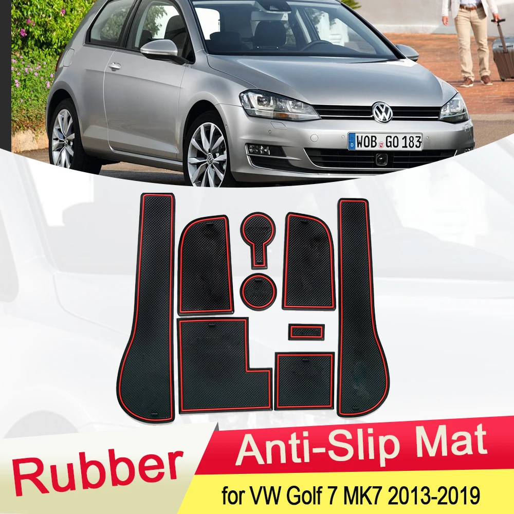 For Vw Volkswagen Golf 7 Mk7 20132019 Rubber Antislip Mat Door Groove
