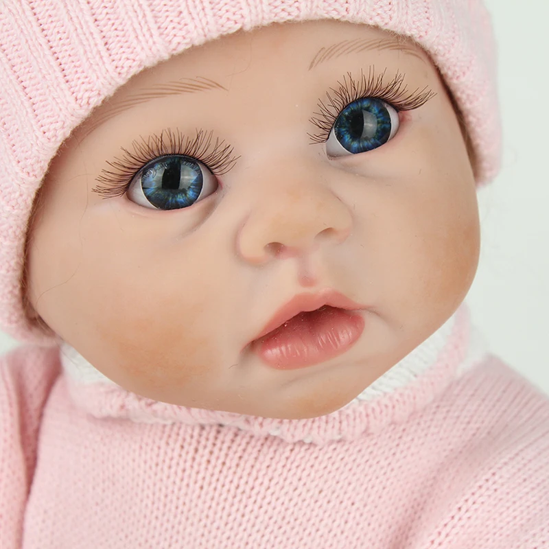 Bonecas de Presente para Crianças Npk de Silicone Bebê Reborn Bonecas Bonito Macio Menina Corpo 22 Polegada Bebes Realista Brinquedos Playmates 4 Cheap Bonecas