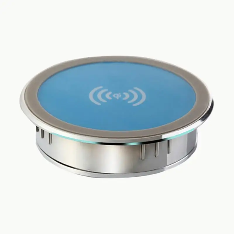Waterproof Surface Desktop Embedded Qi Wireless Charger For Samsung S7 S6 Edge Plus Note 5 Cell Phone For Cafe or Restaurant