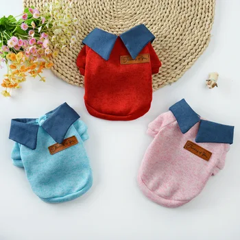 

3 Colors Cute Dog Clothes Sweater Small Dog Chihuahua French Bulldog Pomeranian Winter Warm Soft Pullover Puppies Clothing