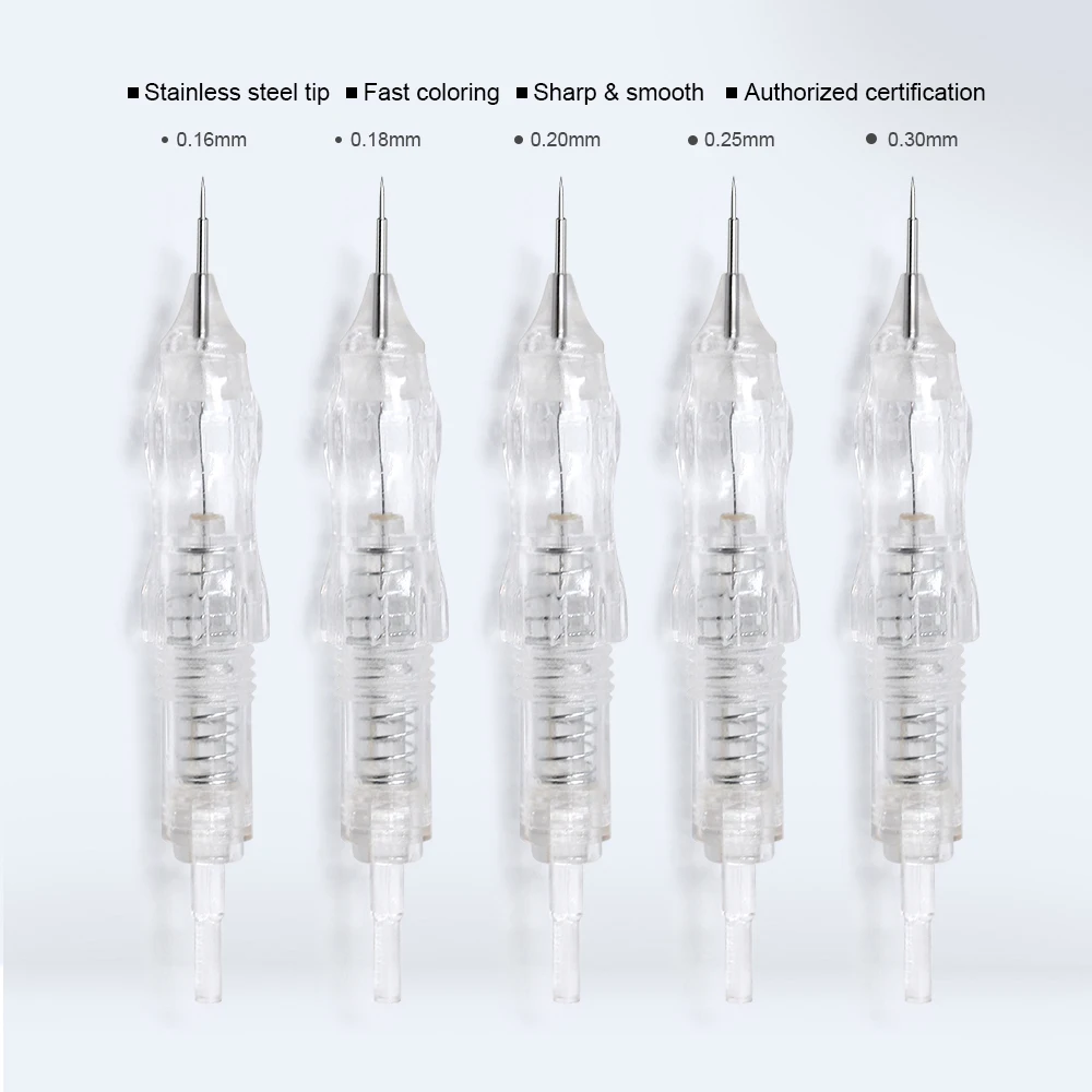 

Biomaser Tattoo Needles Permanent Makeup Machine Catridges Stainless Steel Tip Needle For Tattoo Rotary Machine Kit Eyebrow Lips