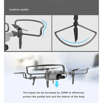 

For DJI Mavic Air 2 Drone Propeller Guard Protector with Foldable Landing Gear Anti-Collision and Buffer Protection Ring Kit