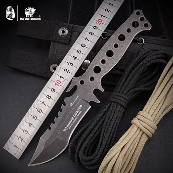 

D23 Free Shipping Special War Knife Outdoor Knife Wild Survival Knife Saber Tactical High Hardness Straight Knife Wild Survival