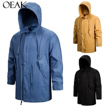 Новые мужские куртки, однотонная хлопковая Повседневная куртка с капюшоном, Мужская Уличная Хип-хоп Свободная куртка-бомбер, Мужская Весенняя Осенняя ветровка