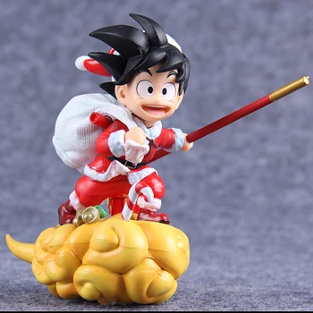 

Anime Dragon Ball Z Q Version Cloud Christmas Son Goku Somersault Action Figure Model Collection Toys T30