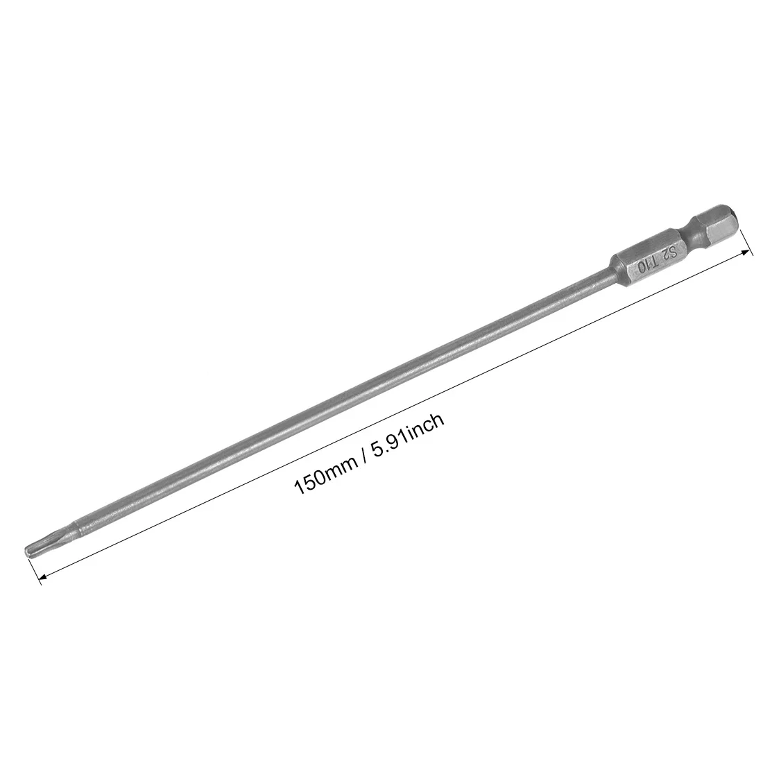 Отвертка uxcell Torx с шестигранным хвостовиком и шестигранным хвостовиком длиной 1/4 дюйма, Магнитный Отвертка S2 для электрических воздушных дрелей