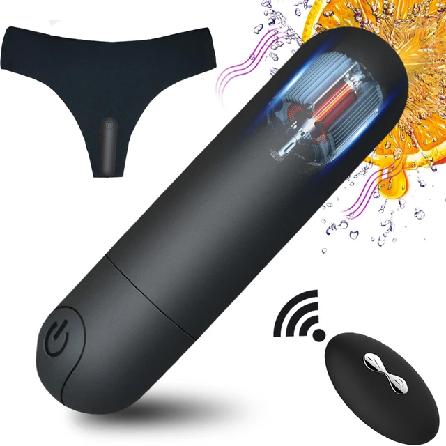 Vibrating Panties Wireless Remote Control Rechargeable Bullet Vibrator with Underwear  Vibrator Sex Toys for Women Black - AliExpress