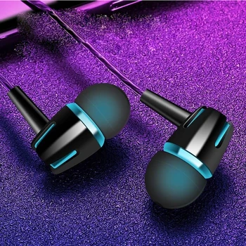 

In-Ear 3.5mm Earphones with Microphone Audio for Xiaomi Samsung S9 Iphone Huawei Bass Headset Fone De Ouvido Auriculares