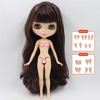 ICY DBS Blyth Doll 1/6 Joint Body face with extra hands AB DIY Fashion Dolls girl gift 2