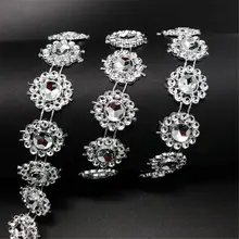 Diy однорядные Подсолнух горный хрусталь бусины струны ручной работы инновационные Свадебные украшения для домашнего праздника украшения для волос