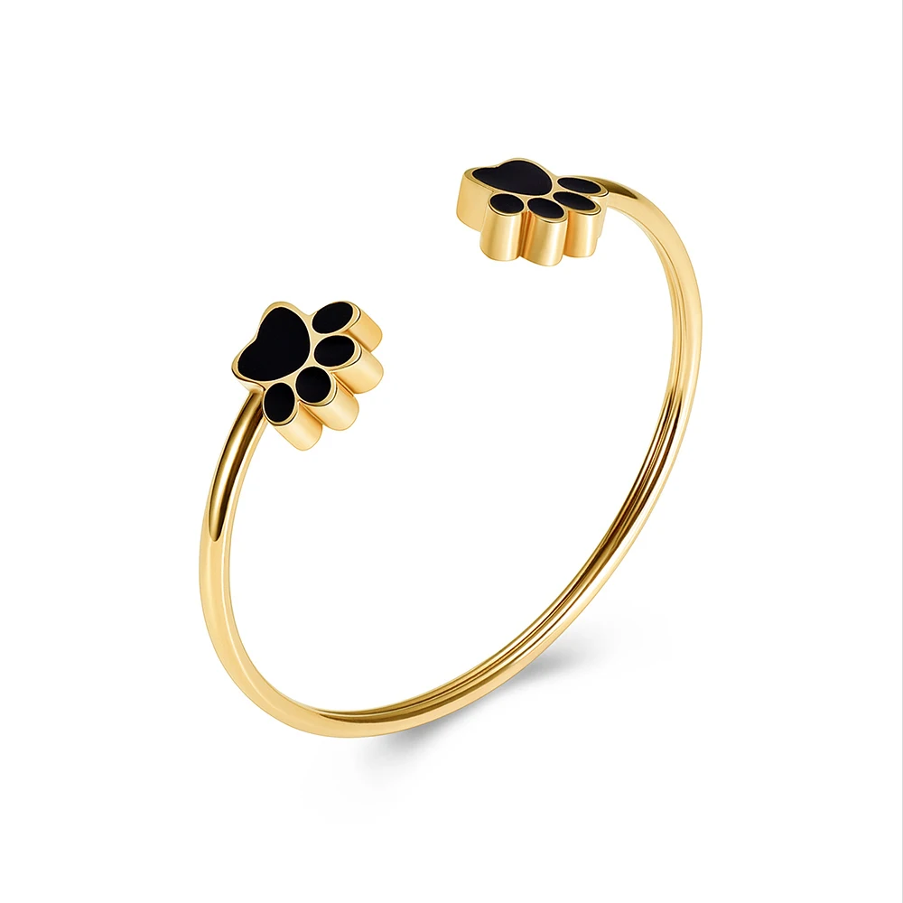 K001 урна браслет для праха из нержавеющей стали Pet Paw кремационный браслет держатель праха для питомца памятный сувенир, мемориальная урна браслет