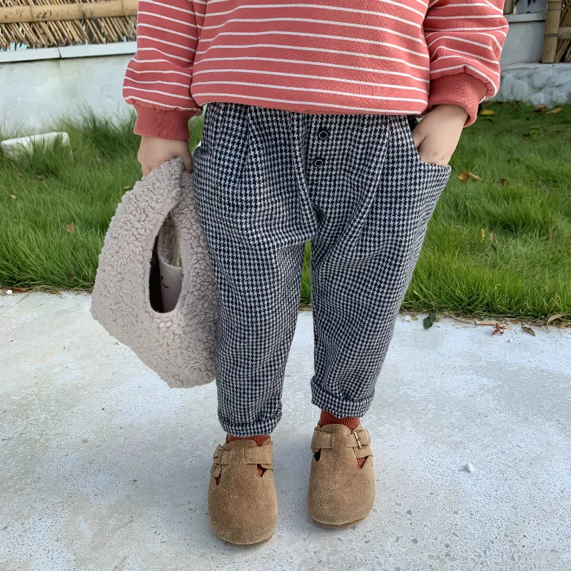 Children's Pants Autumn New Casual Harem Trousers Pants Korean Trend Children's Fashion Loose Pants Boys Trousers 1-5 Years