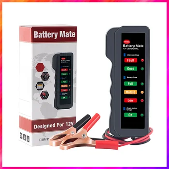 

12V Car Battery Tester Universal For Mercedes Benz Peugeot Seat Chevrolet Honda Alternator Cranking Check LCD Digital Analyzer