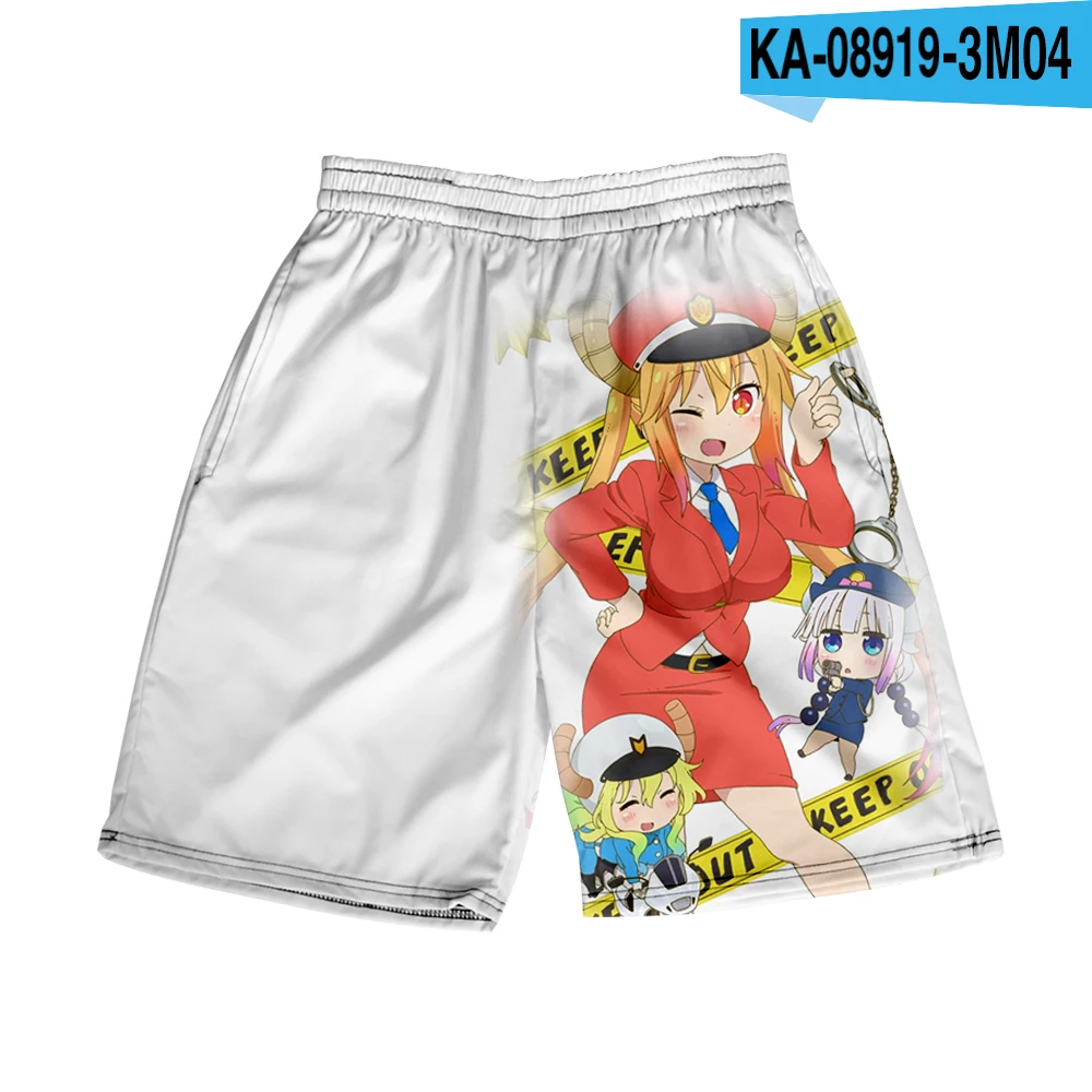 chino shorts Miss Kobayashi's Dragon Maid Shorts 3D Print Summer New Quick Dry Women And Men Shorts Beach Wear streetwear fashion dress Shorts