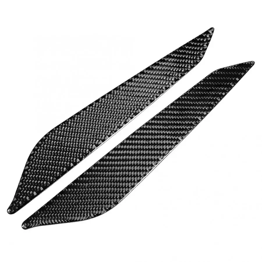 2 шт. карбоновая Автомобильная центральная консоль Шестерня боковая панель накладка наклейка подходит для Audi A4 B9 автомобильные аксессуары