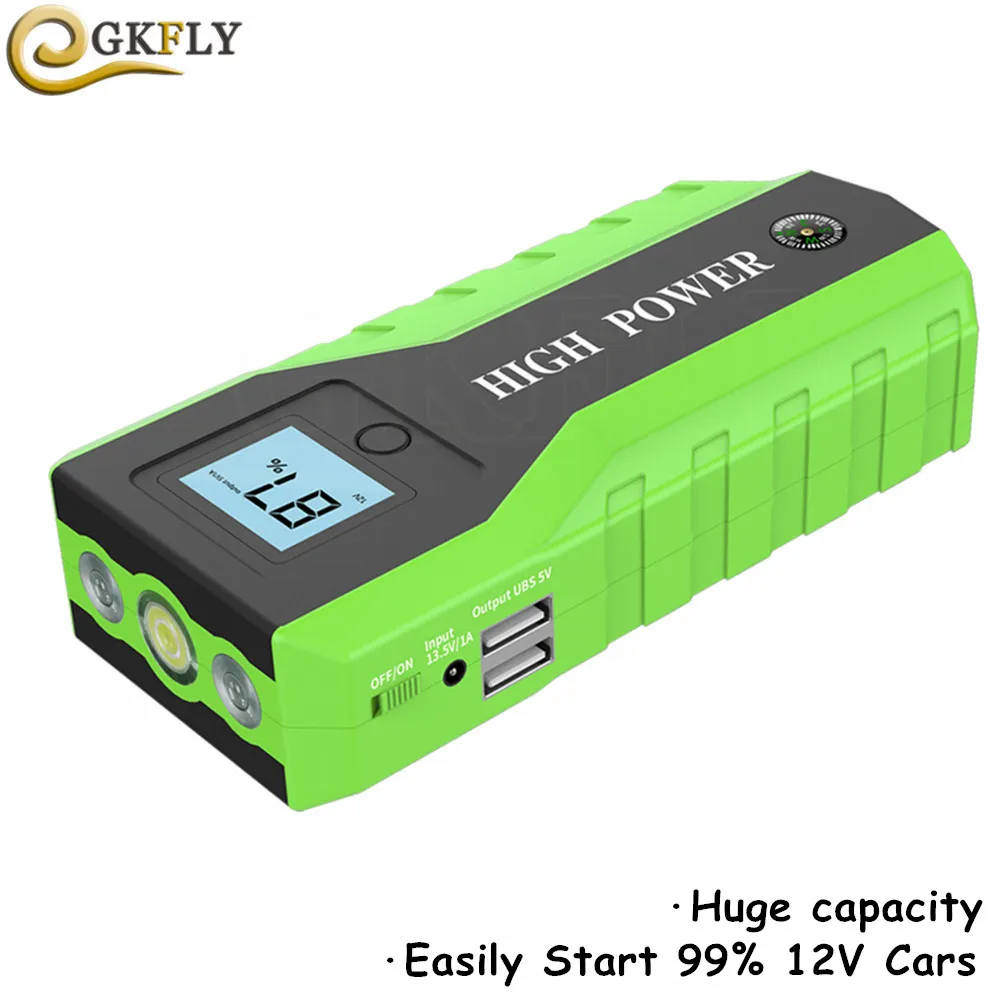 

2019 High Power Car Jump Starter 600A 89800mAh Charger for Car Portable Power Bank 12V Starting Device Vehicle Battery Booster