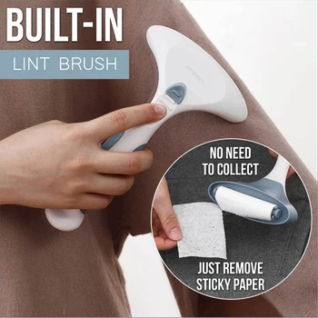 

Portable 5-in-1 Lint Remover Clothes Fuzz Fabric Shaver Brush Tool Power-Free Fluff Removing Roller for Sweater Woven Coat