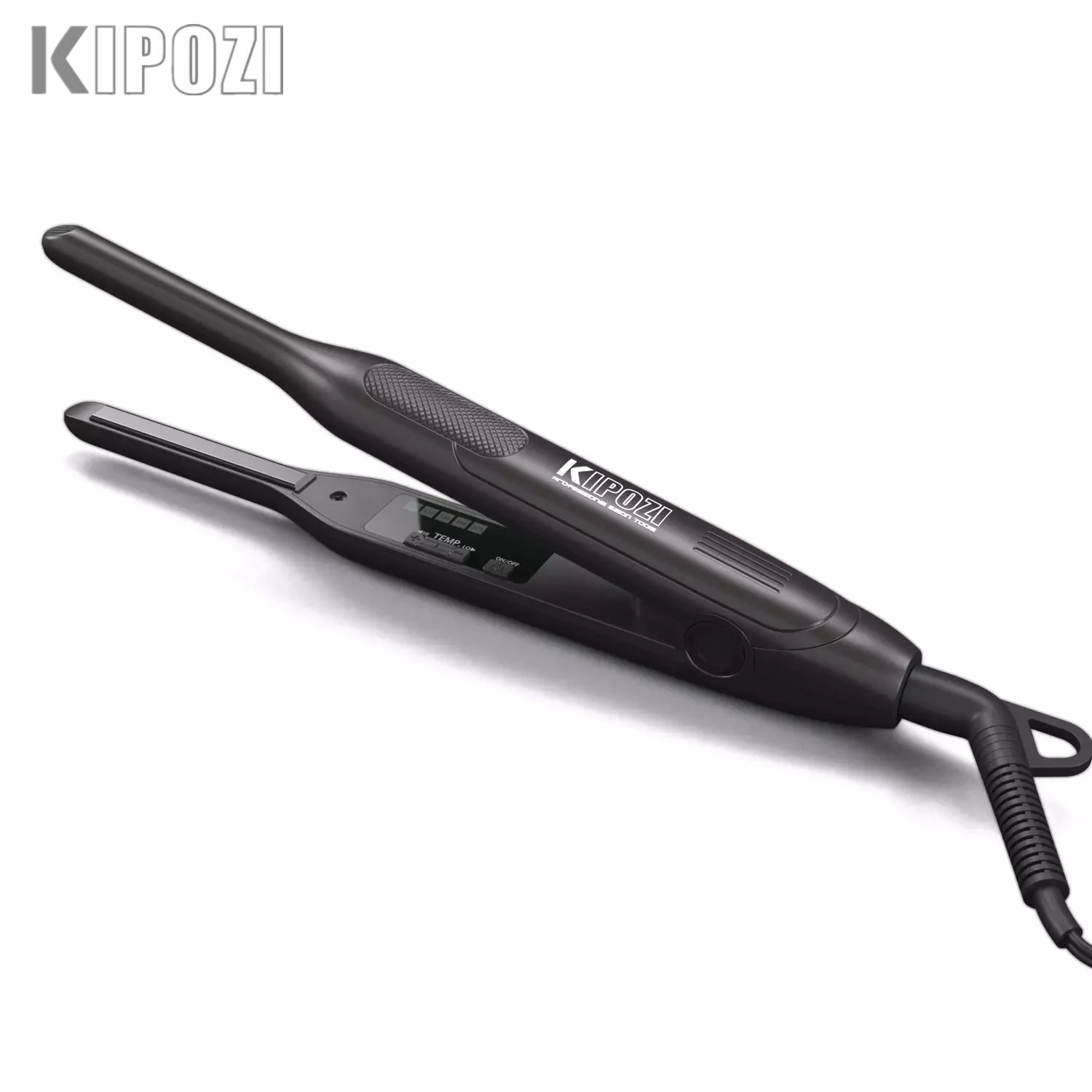 KIPOZI Professional Small Hair Straightener for Short Hair Pixue Cut Titanium Dual Voltage Hair Iron Thin Pencil Straightener