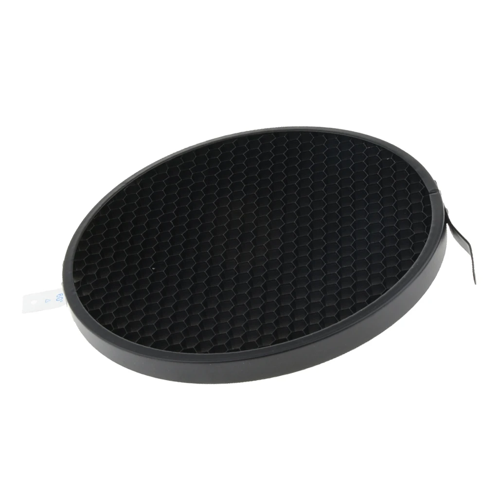 1Pcs 60 Degree Eggcrate Honeycomb Grid for 7'' Reflector Diffuser Lamp Shade Dish Photography Studio Accessories