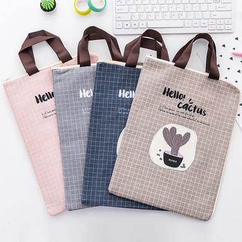 

Fashion Girls Cactus Print Canvas Large Capacity Shopping Shoulder Bag Tote