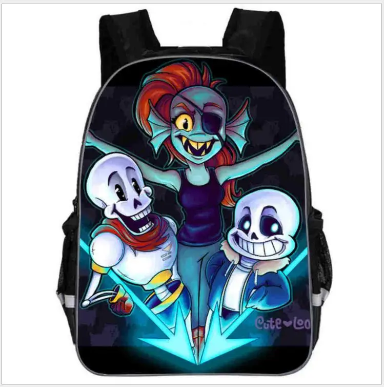 11/13 дюймов Аниме Undertale рюкзак для девочек мальчиков Книга сумка для детского сада mochila Дорожная сумка Undertale детские школьные рюкзаки - Цвет: as pictures