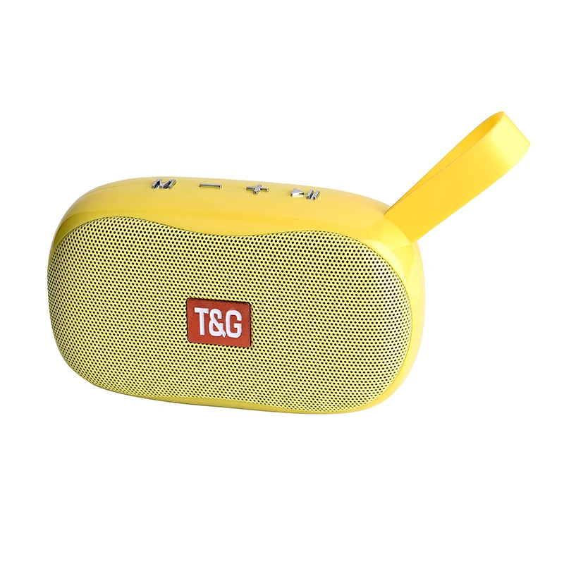 TG-173 мини-динамик Портативный беспроводной Bluetooth динамик сабвуфер открытый динамик Поддержка FM TF карта - Цвет: Цвет: желтый