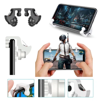 

2PCS Mobile Game Fire Button Stand Gamepad Trigger Smart Phone Shooter Controller for PUBG Rules of Survival/Knives Out