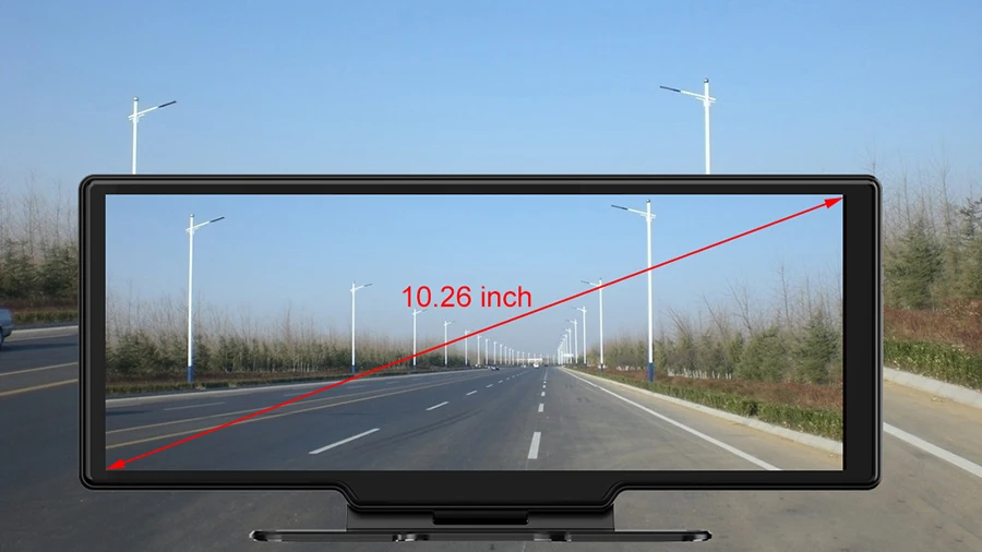 10 inch Car Dvr Recorder 4G WiFi Dash Cam Android 8.1 RAM2G ROM32G ADAS FHD 1080P Dual Lens Bluetooth GPS Navigation best gps navigation for car