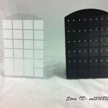 50 шт./лот ювелирные изделия Dislay карты серьги держатели шпилек 48 отверстий 24 пары серьги показ мольберт со стойкой акриловые L стойки