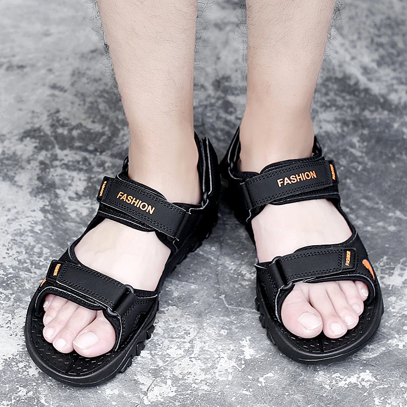 Schoenen Herenschoenen sandalen Sportsandalen Mannen sandalen met hoge kwaliteit echt leer en gratis express verzending 