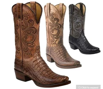 

Women's Boots New for 2020 High Quality Pu Leather Safety Fashion Boots Female Vinage Classic Western Boots Zapatode Mujer QA038