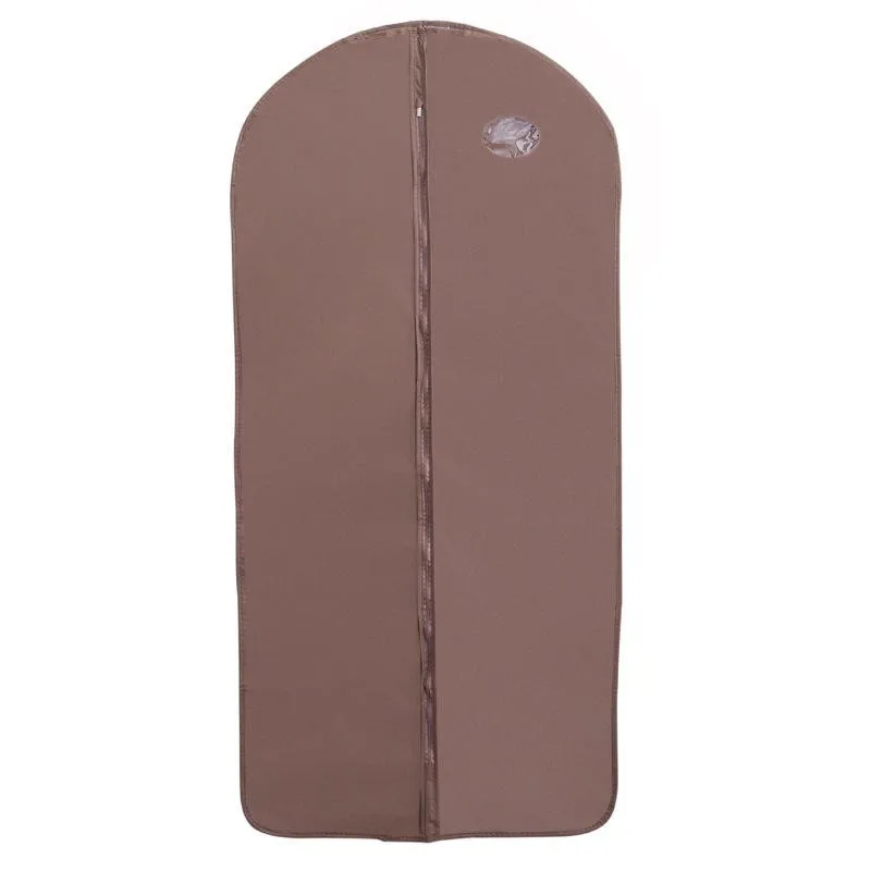 SEAAN чехол для одежды для защиты от пыли с молнией чехлы для одежды костюм протектор чемодан Домашний Органайзер нетканый ремесло 1 шт - Цвет: Brown