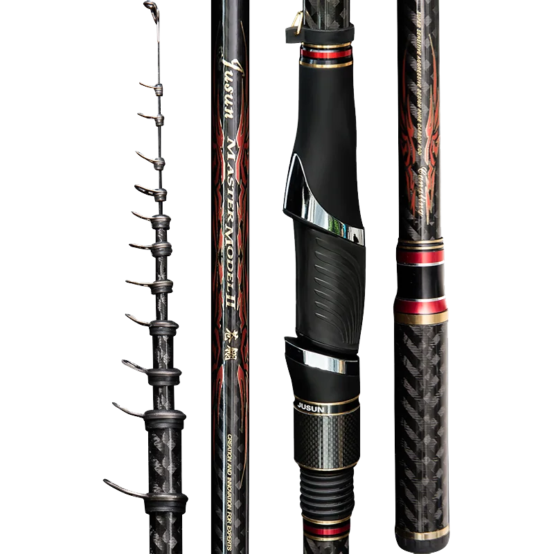 High carbon fiber Telescopic ultralight L M H reef rock fishing rod 5m5