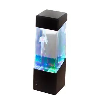 

USB Powered LED Night Light Hypnotic Jellyfish Relaxing Aquarium Bedside Lamp Desktop Atmosphere Volcanic Light Jelly Lamp kids