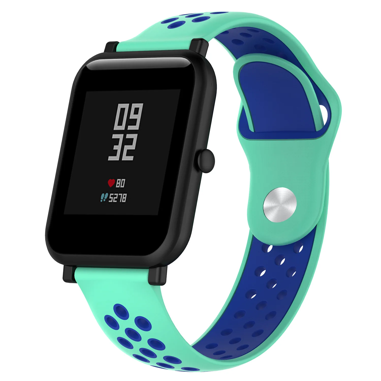 Стильный ремешок для Huami Amazfit Bip band stratos pace для Garmin Forerunner 645 Vivoactive 3 браслет для Amazfit gts gtr 47 мм - Цвет: water duck blue