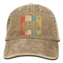 Винтажный стиль бегемотик силуэт джинсовая шляпа регулируемые женские большие бейсболки