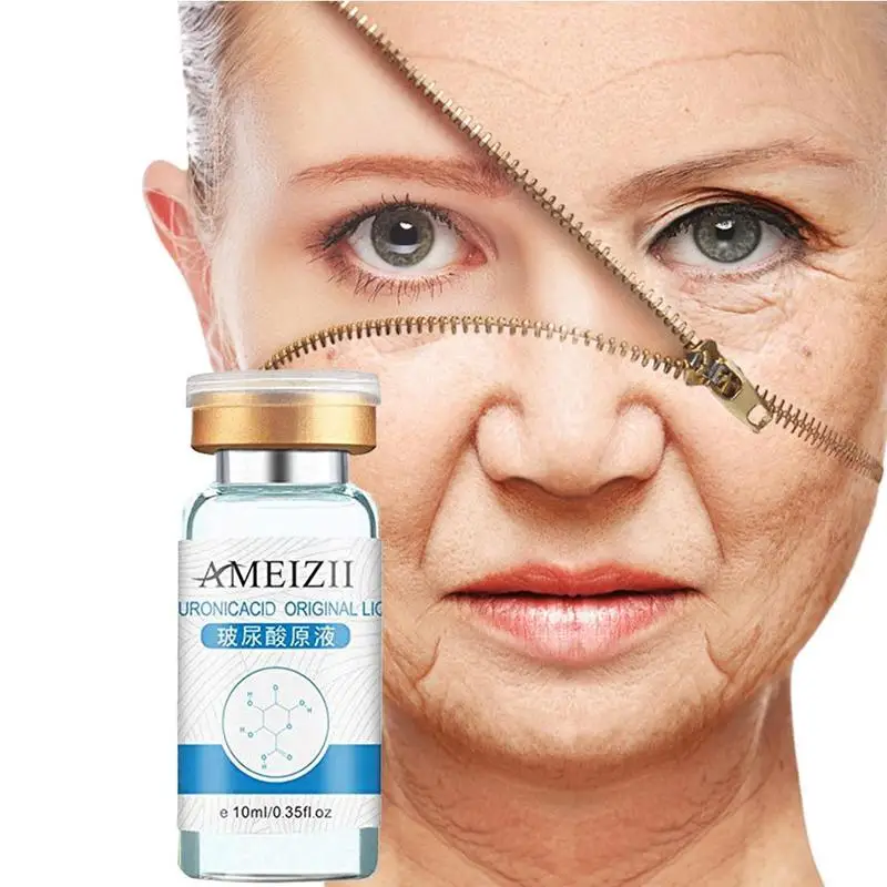 

100% 10ml Pure Hyaluronic Acid Liquid Skin care Moisturizing Whitening Snail Repair Anti Wrinkle Cream Face Care