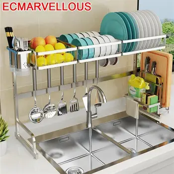 

Afdruiprek Etagere Organisateur Sink Organizer Rangement Keuken Stainless Steel Cuisine Mutfak Cocina Organizador Kitchen Rack