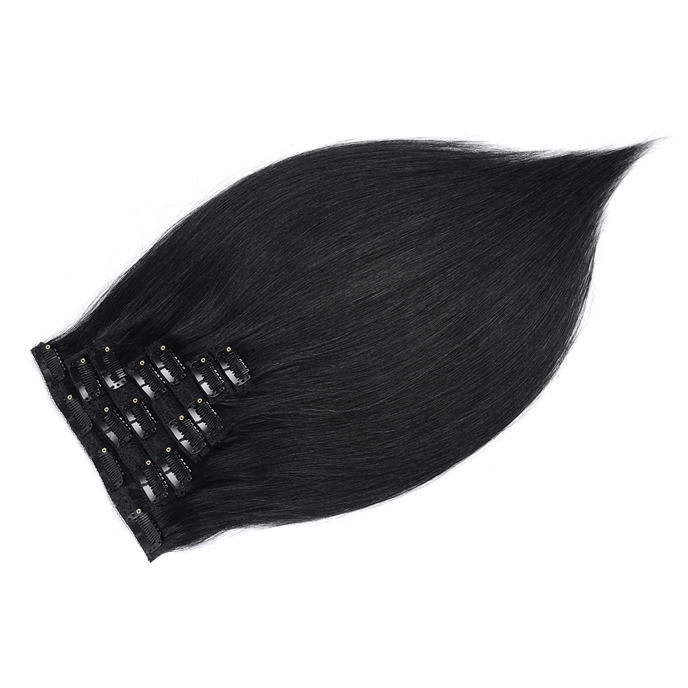 Doreen, 160 г, 200 г, бразильские человеческие волосы для наращивания на заколках для волос Remy T2/6 с эффектом омбре, коричневого цвета, 10 шт., 16-22