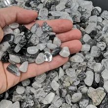 Каменная крошка из дробленого хрусталя и кварца, камни неправильной формы 500 г