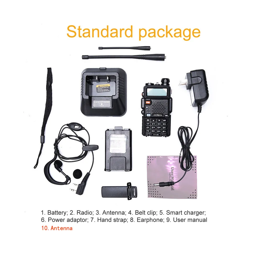 Baofeng UV-5RX3 BF-R3 трехдиапазонная портативная рация 136-174 МГц 220-260 МГц 400-520 МГц 3 диапазона UV 1,25 м приемопередатчик радио