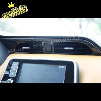 

For Nissan Kicks ABS Matte/Carbon fibre 2016 2017 2018 Car middle air outlet Decoration Cover Trim Accessories Car Styling 1PCS