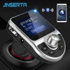 JINSERTA Handsfree Car Bluetooth FM Transmitter Modulator AUX Input/Output Music Play 3.1A Dual USB Charger with TF/U Disk Play ► Photo 1/6