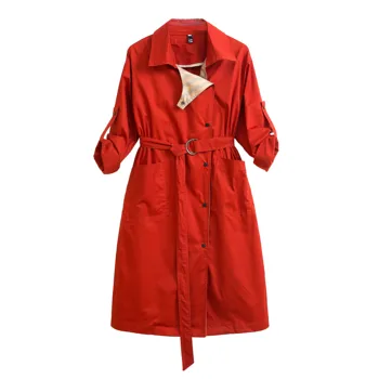 

Fp341 2019 new autumn winter women fashion casual warm female bisic coats Lady overcoat woman Big Plus size trench