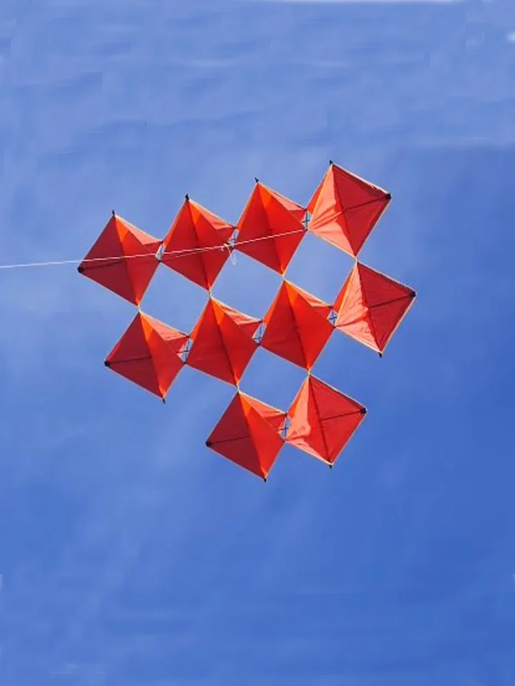 Professional 160cm Power Single Ten Diamonds Kite Red Diamonds Kites For Adult Children Flying Tools Beach kite flying